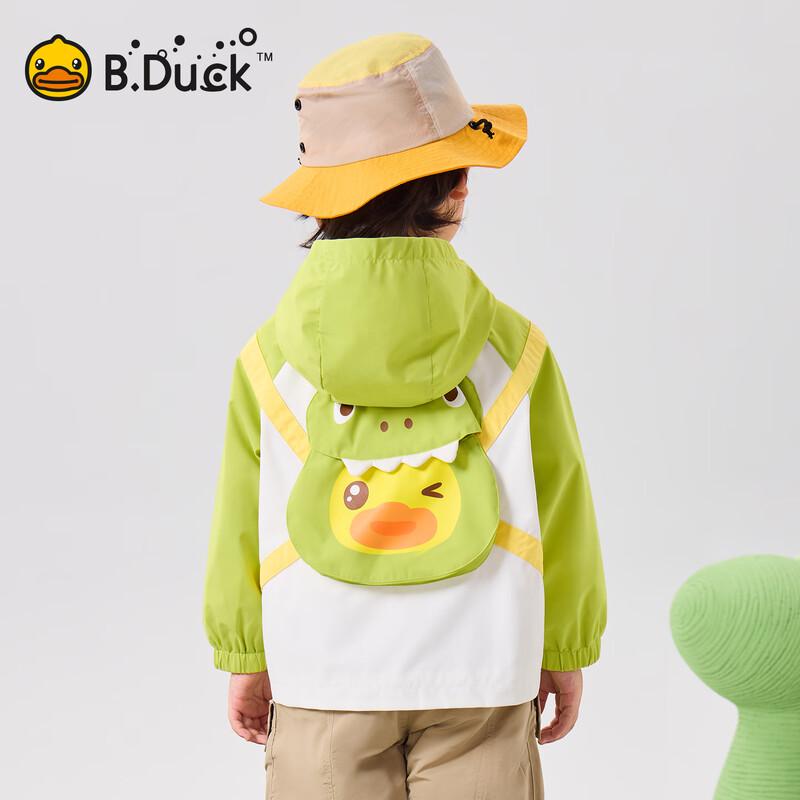 B.Duck Boys' 3-Proof Outdoor Hooded Jacket
