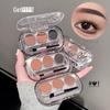 SHAQINUO Three-Color Eyebrow Powder: Soft Mist Eyebrow Makeup In Gray and Brown for Easy Application