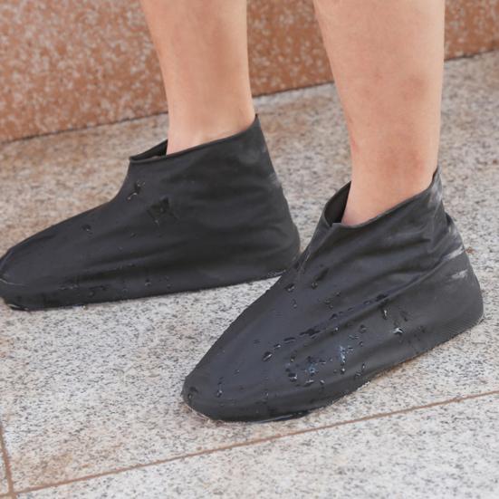 Rain Boots Covers Waterproof Non Slip High Tenacity Latex Shoe Covers Foldable Elastic Fit for Hiking Camping Outdoor Travel Safety