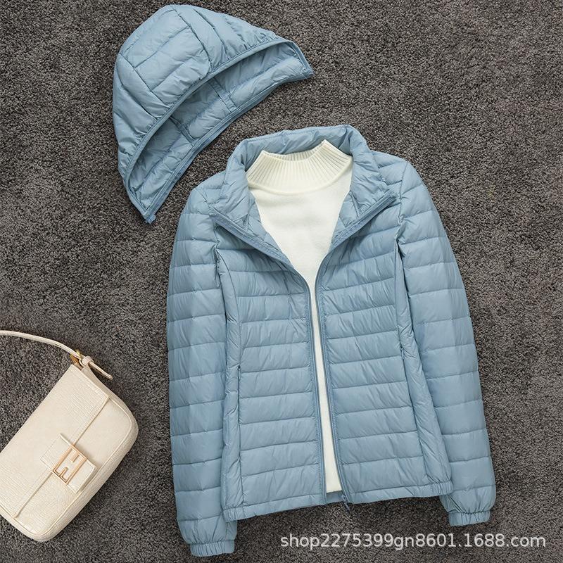 New light down jacket women`s short