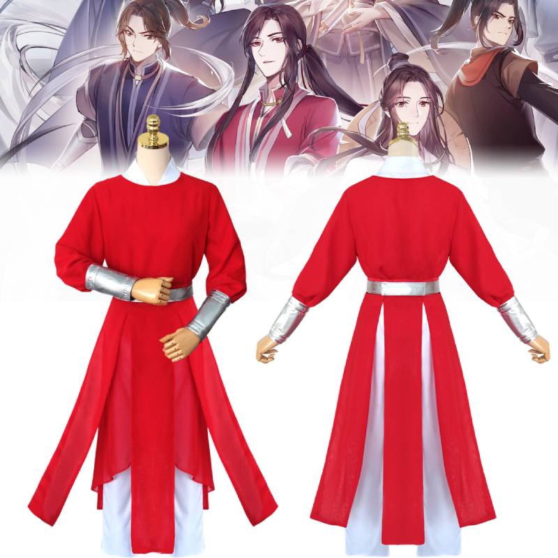 Heaven Officials Blessing San Lang Hua Cheng Cosplay Costume Hanfu Makeup Props