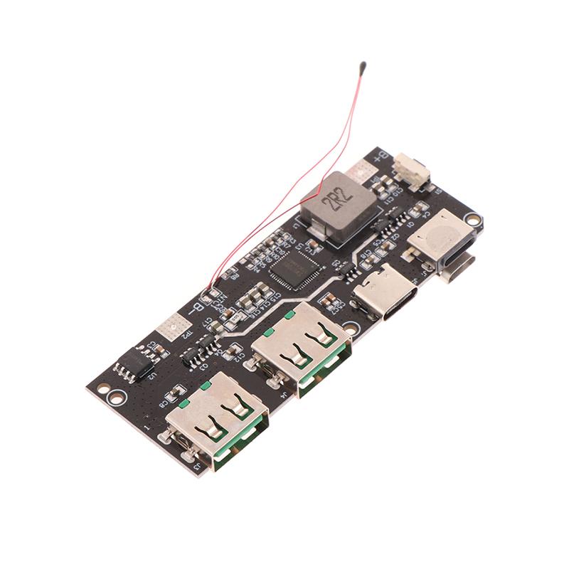 Qc4.0+Pd3.0 Led Dual Usb 22.5W Micro/Type-C Usb Mobile Power Bank 18650 Charging Module Temperature / Circuit Protection