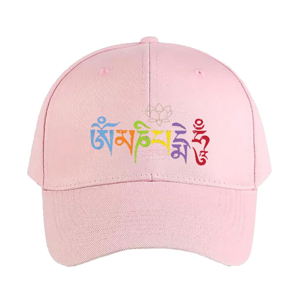 Ohm Mani Padme Hum Colored Cap Summer Woman Man Adult Hat Fashion Casual Adjustable Printed Baseball Caps Trucker Cap