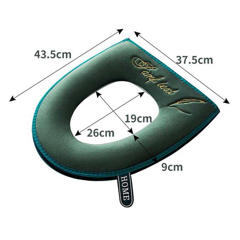 Capa universal para assento sanitário, inverno, quente, macio, tapete para banheiro, lavável, removível, zíper, com tampa articulada, alça, à prova d'água, uso doméstico