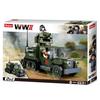 Jeu de construction brique emboitable sluban wwii 2eme guerre mondiale half russe arme militaire vehicule