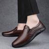 Fashion Luxury Brand Men Handmade Genuine Leather Loafers Shoes Casual Driving Flats Slip-on Shoes Men High Quality Business Comfy Shoes