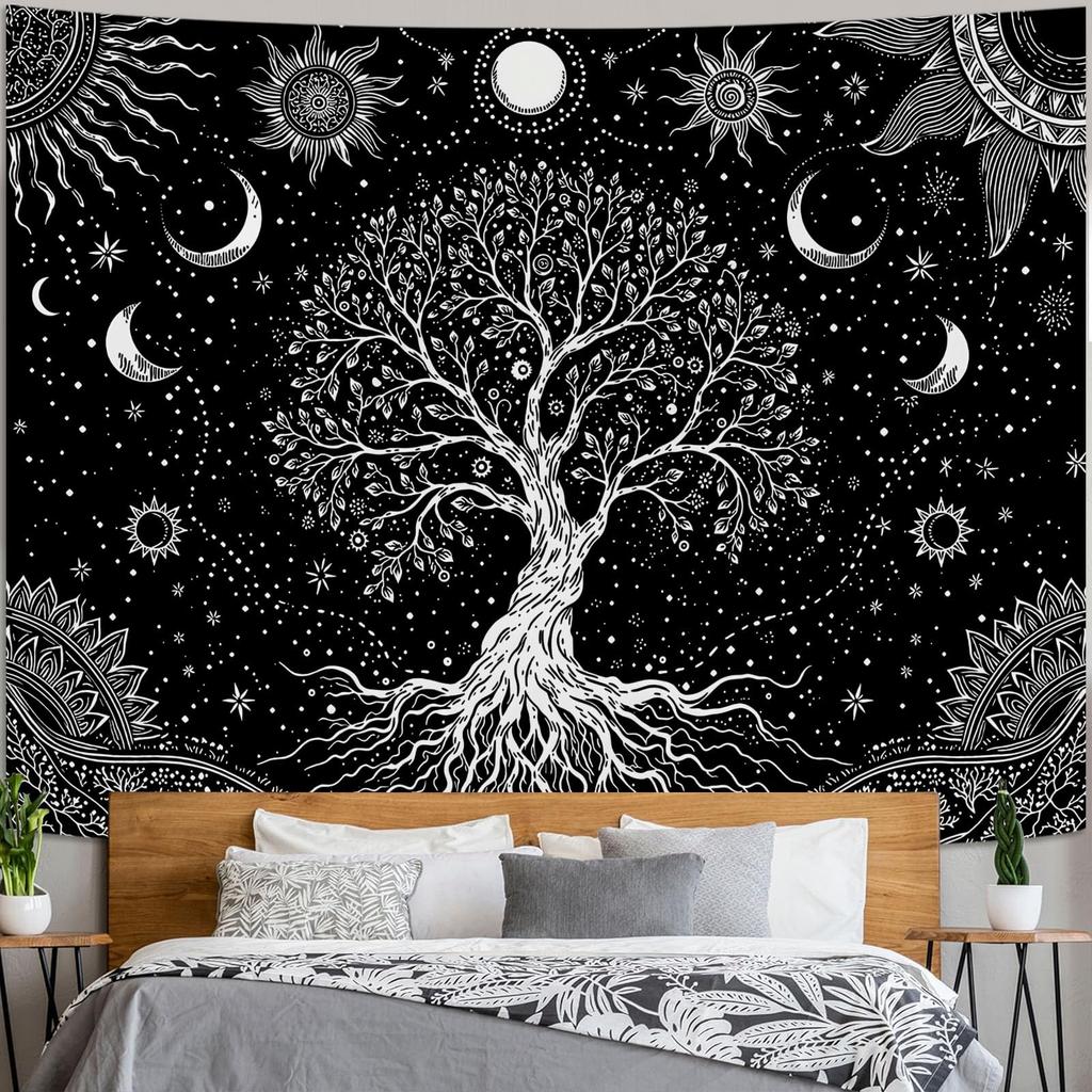 Nature Tree Tapestry Mystical Forest Tapestry for Bedroom Aesthetic Tapastry's Wall Hanging Tapestries for Living Room Dorm Tree