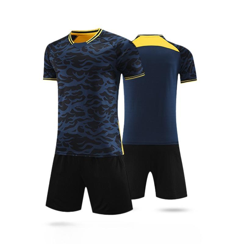 Kurzärmeliges Fußballtrikot-Set für Erwachsene und Kinder, atmungsaktives, schnelltrocknendes Fußball-Trainings-Trikot