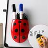 Boîte de rangement magnétique pour réfrigérateur en forme de coccinelle mignonne, effaceur, tableau blanc, stylo, organisateur, économise de l'espace, support de récipient de cuisine magnétique