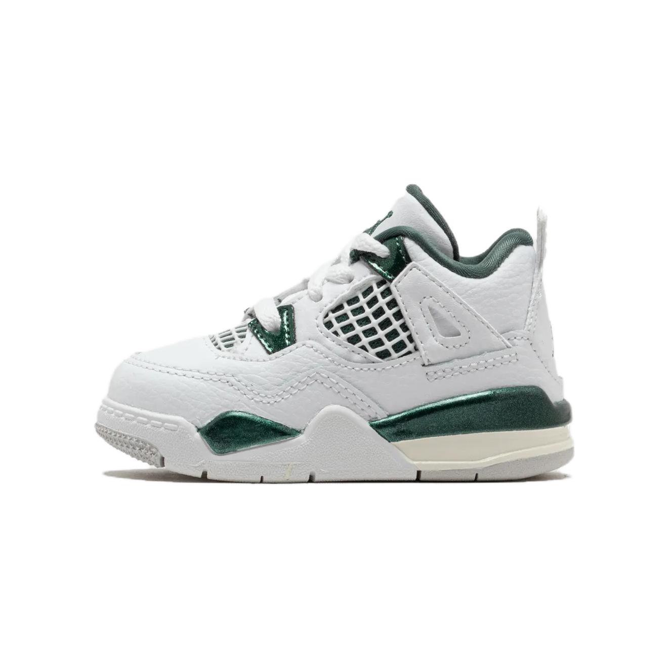Air Jordan 4 Retro TD Oxidized Green Baby Sneakers White Neutral-Grey BQ7670-103 22