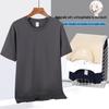 Camiseta Unisex de Algodón Puro Pesado 200g, Hombro Caído, Doce Colores, Corte Holgado de Manga Corta
