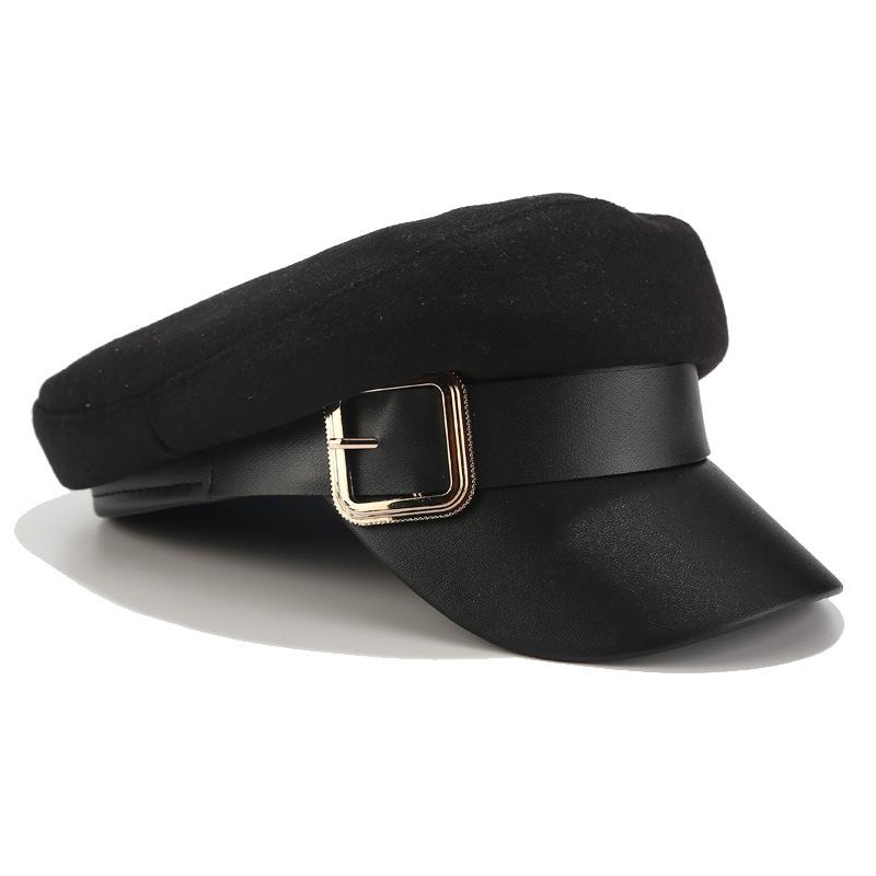 Hats for Women Cap Female Fashion Wild Solid Color Navy Cap Beret British Retro Fashion Painter Hat Berets