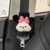 1pc Cute Cartoon Bow Dog Car Seatbelt Cover Short Style Belt Harness Cushion Auto Shoulder Strap Protector Pad for Child Women