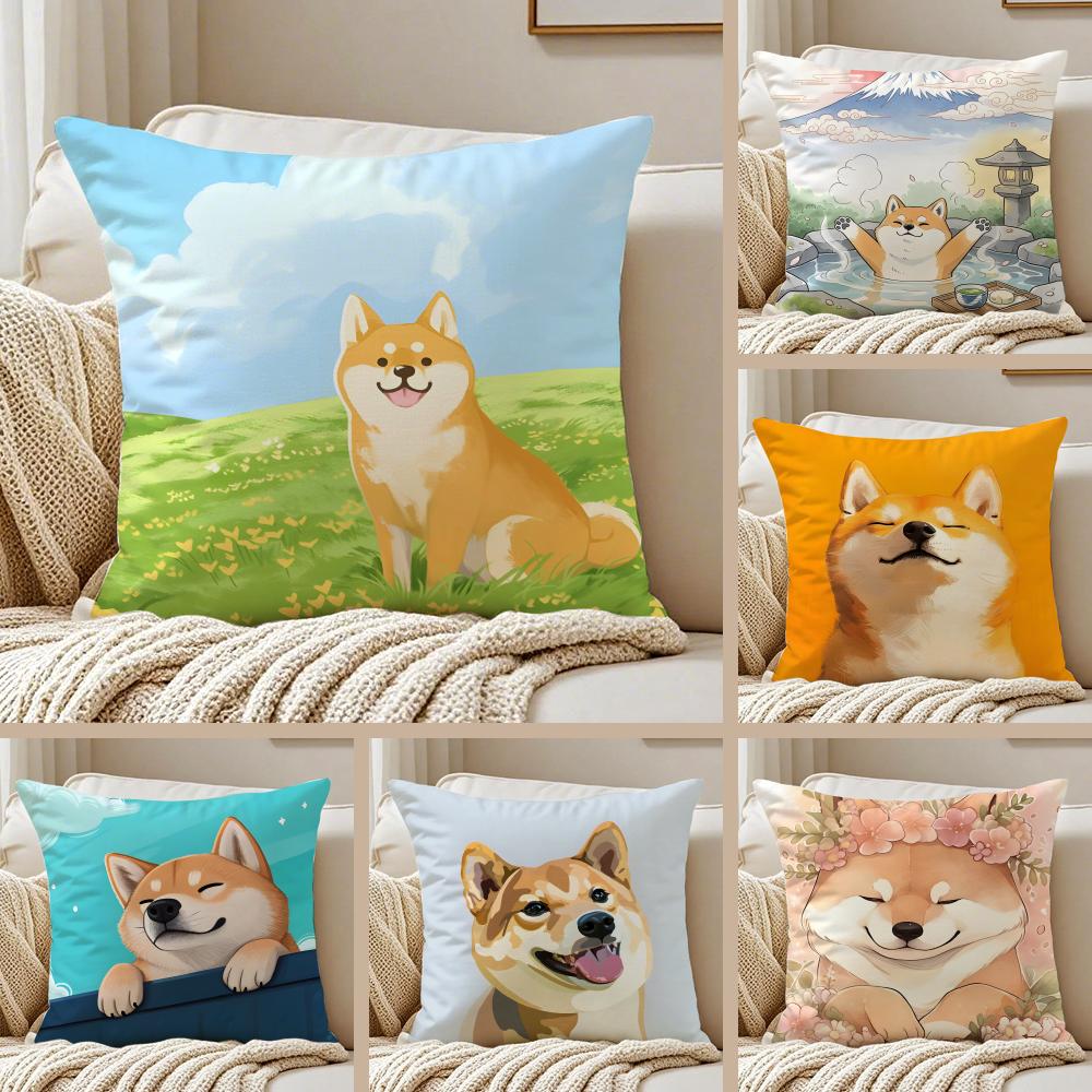NICE CUTE Chihuahua Dog Cushion Cover Pillowcase Antidustmite Living Room Sofa Decor Cushion Room