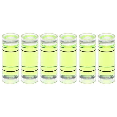 

uxcell Cylindrical Bubble Level, 9x25mm, Mini Bullseye Level for Camera Tripods, Telescopes, Workshops, Turntables, Picture Frames, Leveling, 6-Piece