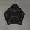 Croteiz Embroidered Letter Patch Fleece Hooded Sweatshirt Set American Style Unisex Casual Outfit