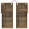 Wall Mounted TV Cabinet Artisan Oak 40.5 x 30 x 90 cm