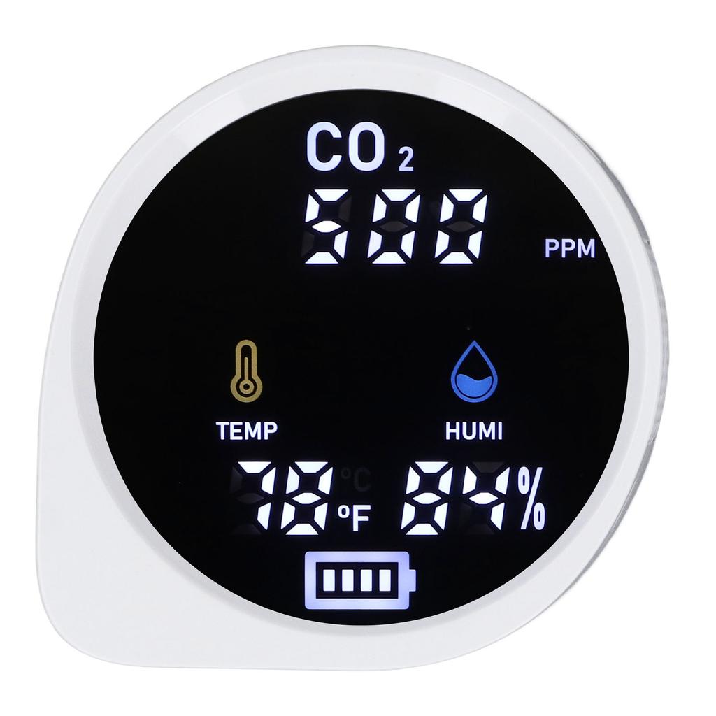 Air Quality Monitor WiFi Digital Display Temperature Humidity High Accuracy Indoor CO2 Detector for