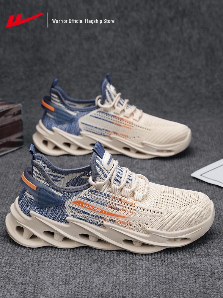 Pánské bílé tenisky Warrior: 2025 Trendové, Lehké, Prodyšné Skateboardové Boty pro Kluky a Páry