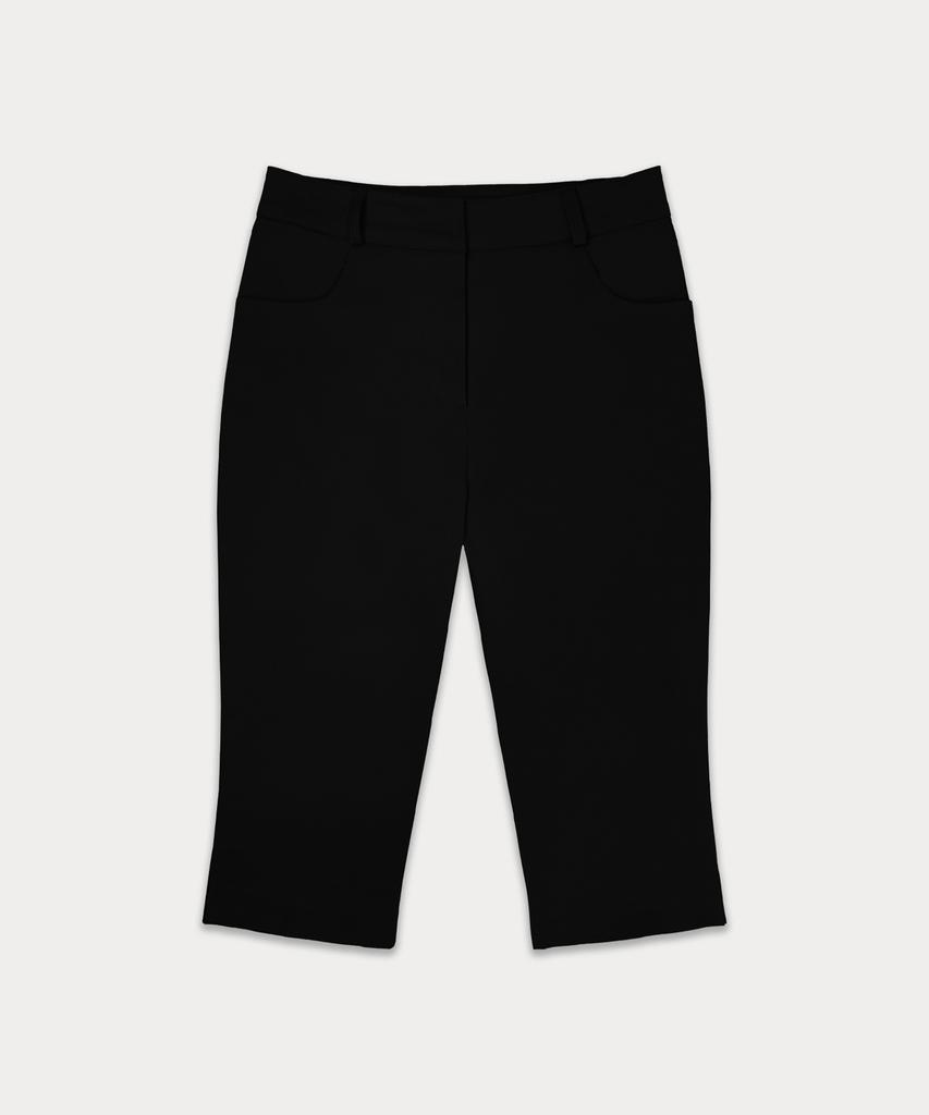 Sseomweeobeoteo Slit Biker Pants - Black
