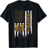 Beekeeper T-Shirt Featuring Honeycomb and American Flag Design