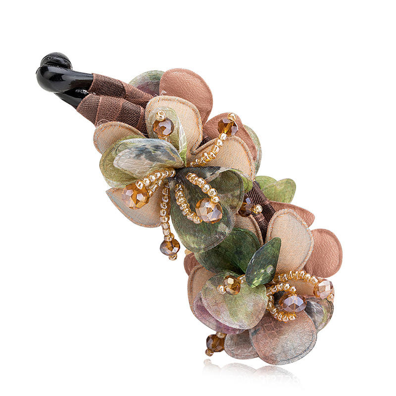 Flower Hair Clip Ponytail Holder Durable Long Lasting Strong Hold Braiders Non Slip French Barrettes Updo Claw Clip