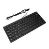 USB-Tastatur mit Kabel 78 Tasten Kompakte leise Tastatur für PC Laptop Tablets Desktop-Computer
