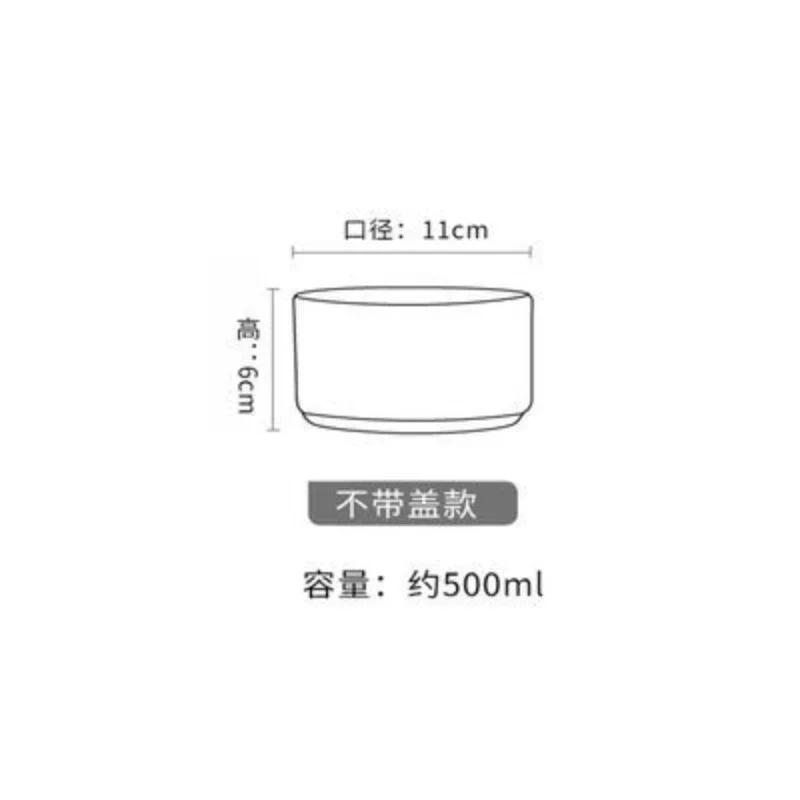 1Pcs Heat Resistant Glass Bowl Stackabe Round Fruit Salad Bowls Clear Kitchen Food Storage Container Salad Bowl Tableware