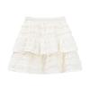 Women's White Lace Puffy Mini Skirt - High-Waisted A-Line Ballet Style, Summer 2026 Collection.