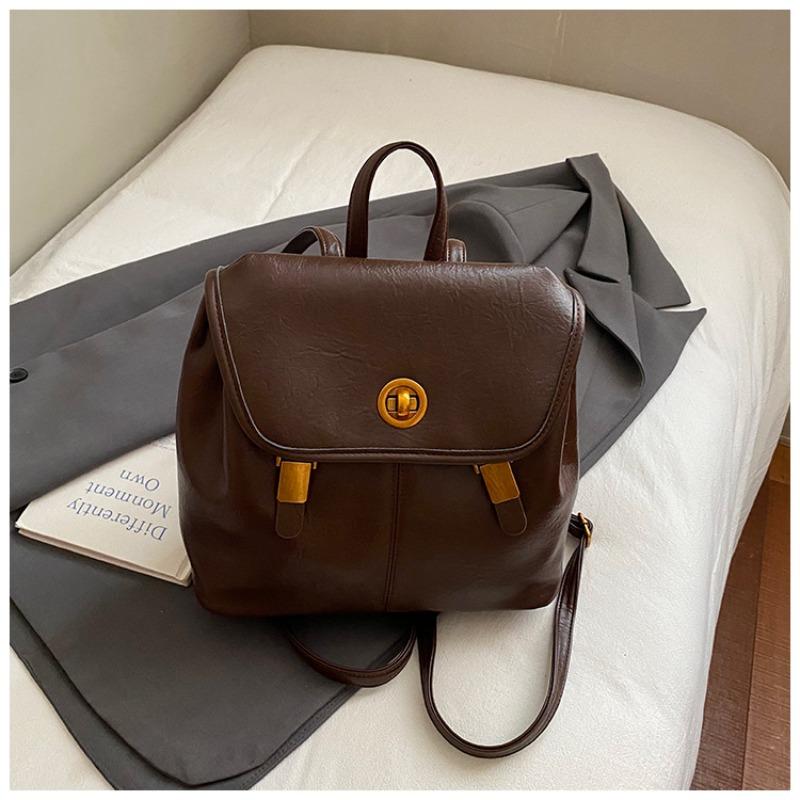 New autumn backpack female college student simple backpack female high value double shoulder large capacity travel backpack