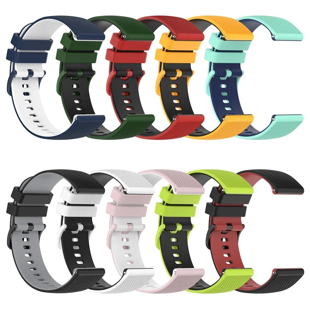 Silicone Replace Strap for Samsung Galaxy Watch 7/6/5/4 44mm 40mm 6 4Classic Gear S3 Band 20mm 22mm Bracelet for Huawei GT3 4Pro