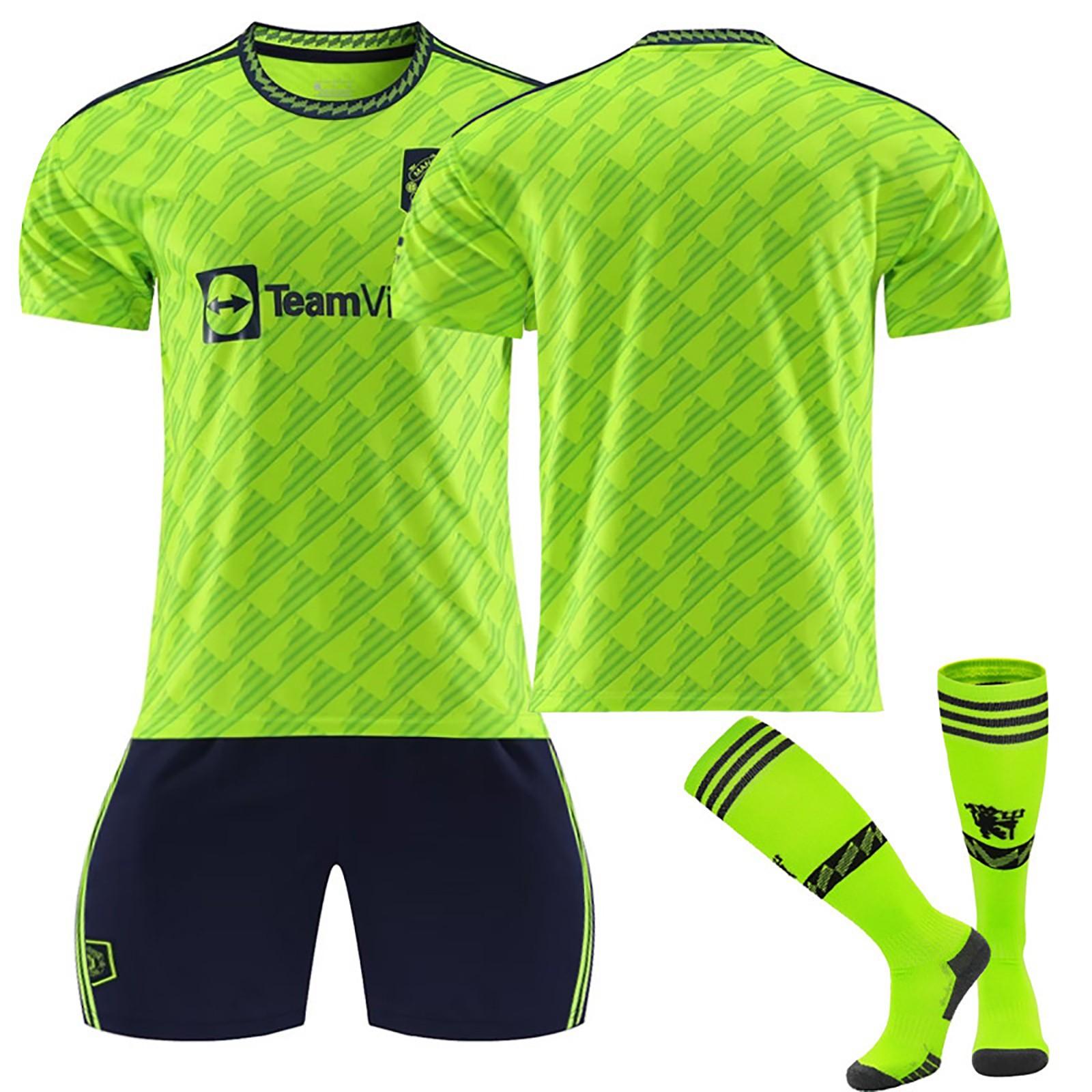 

22/23 Manchester-United Second Away Jerseys Дитячий футбольний комплект тренувального костюма 26