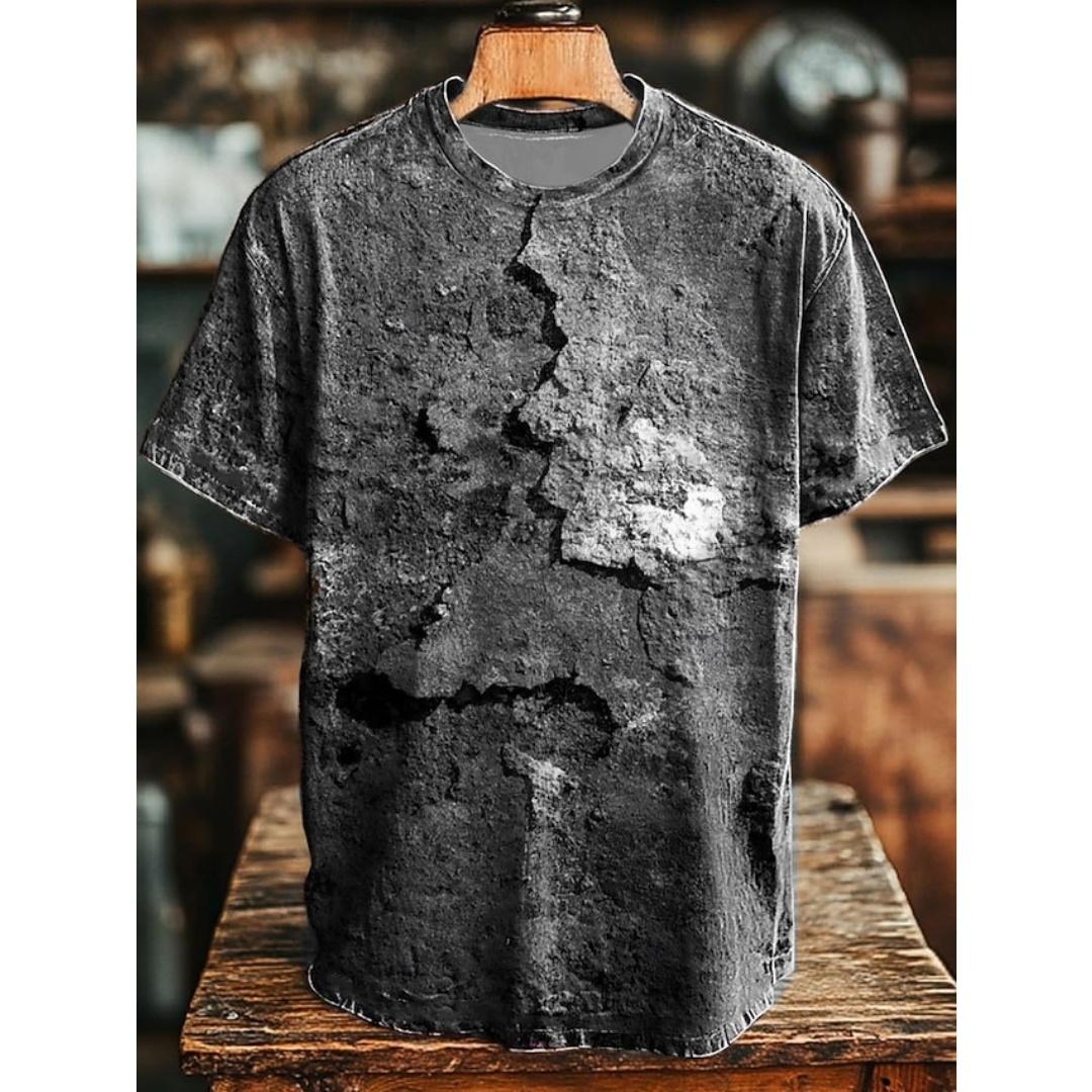 Yinwang Vintage Roest 3D Print Mannen T-shirts Zomer Korte Mouw T-shirt Hip Hop Grote Maten T-shirts Harajuku Y2K Tops Dameskleding XXS