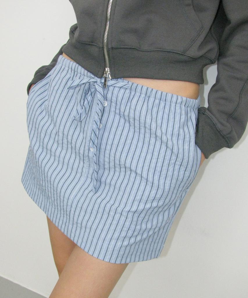 Partimento Woman Pwc Easy Mini Skirt_Sky Stripe
