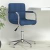 Chaise de Bureau - VIDAXL - Pivotante - Tissu Bleu - Réglable en Hauteur - Design Contemporain