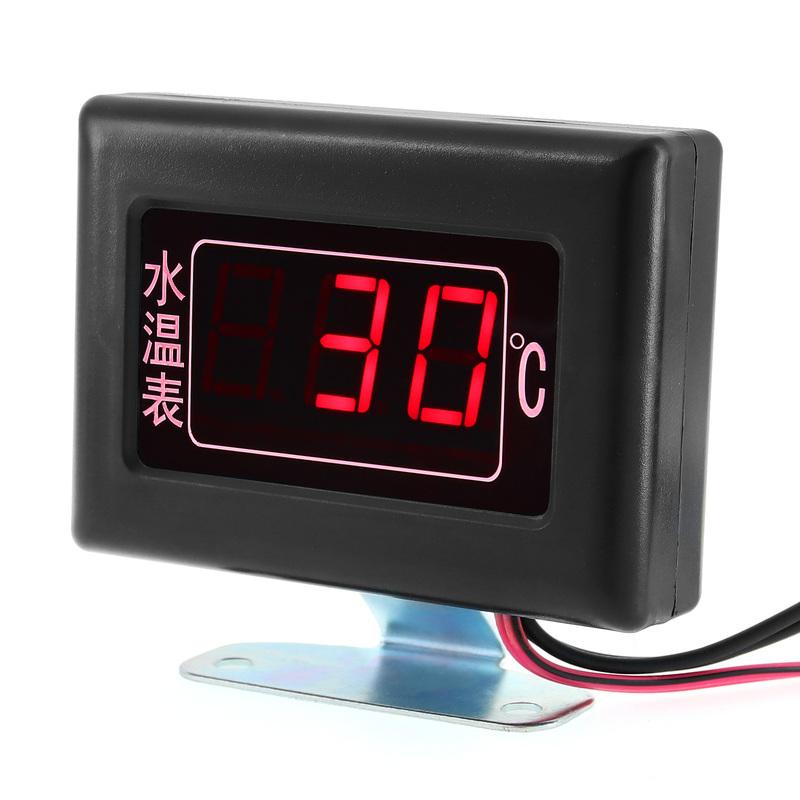 New Digital Water Temperature Gauge Kits & Sensor Plug Water Tempe Sensor 10MM 1/8 NPT for Car Engin Fit for 12V~24V Car