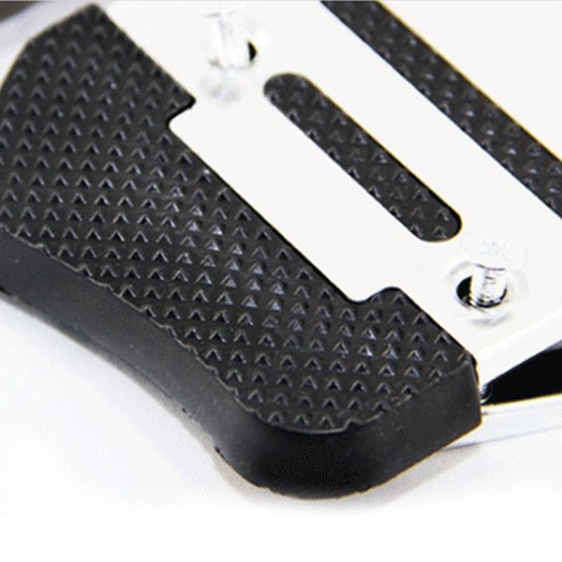 

3 Pcs Brake Pedal Pads Anti Slip Wear Resistant Manual Accelerator Foot Pedal Cover for Car Silvery