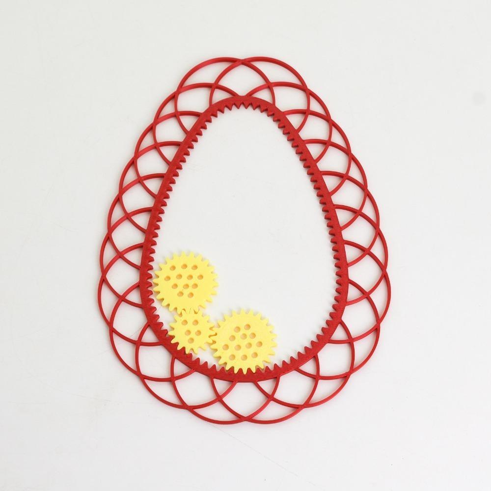 

Interlocking Gears Wheels Painting Geometric Ruler DIY Drawing Art Toys Painting Template For Kids 1