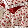 Dohia Wedding 60-Count Pure Cotton Ruffled 4-Piece Bedding Set