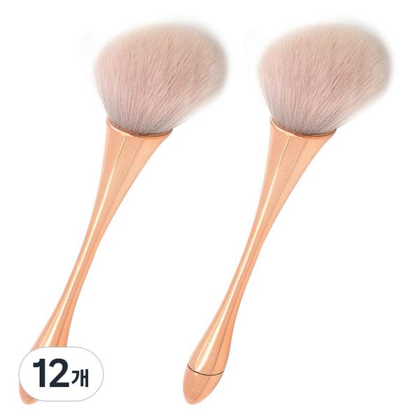 

Blue Trade Total Face Brush, Gold, 12 pcs., the most popular beauty accessory in Korea