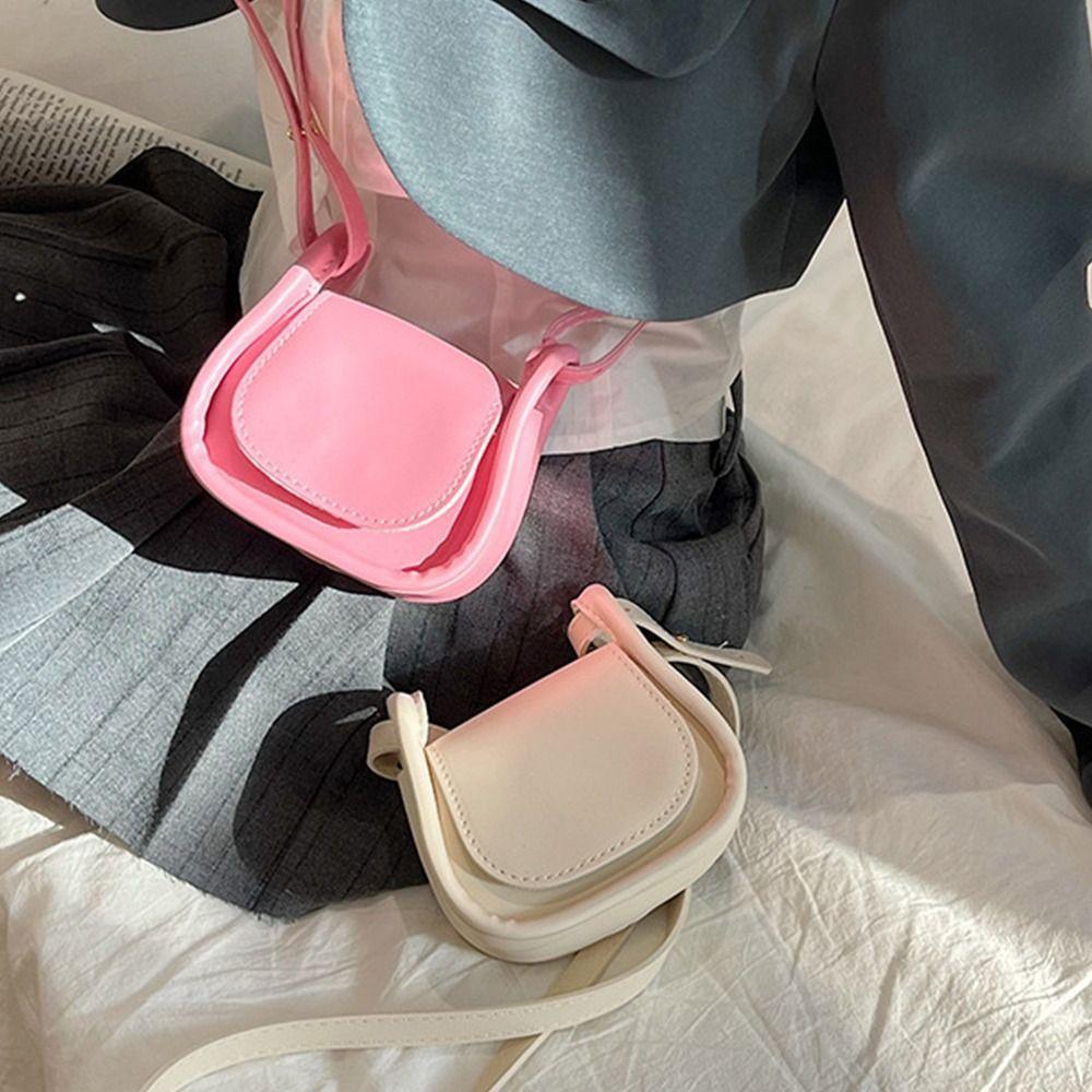 Sladká mini crossbody taška letní oblečení pouzdro přenosná rtěnka make-up taška dívčí roztomilá taška přes rameno