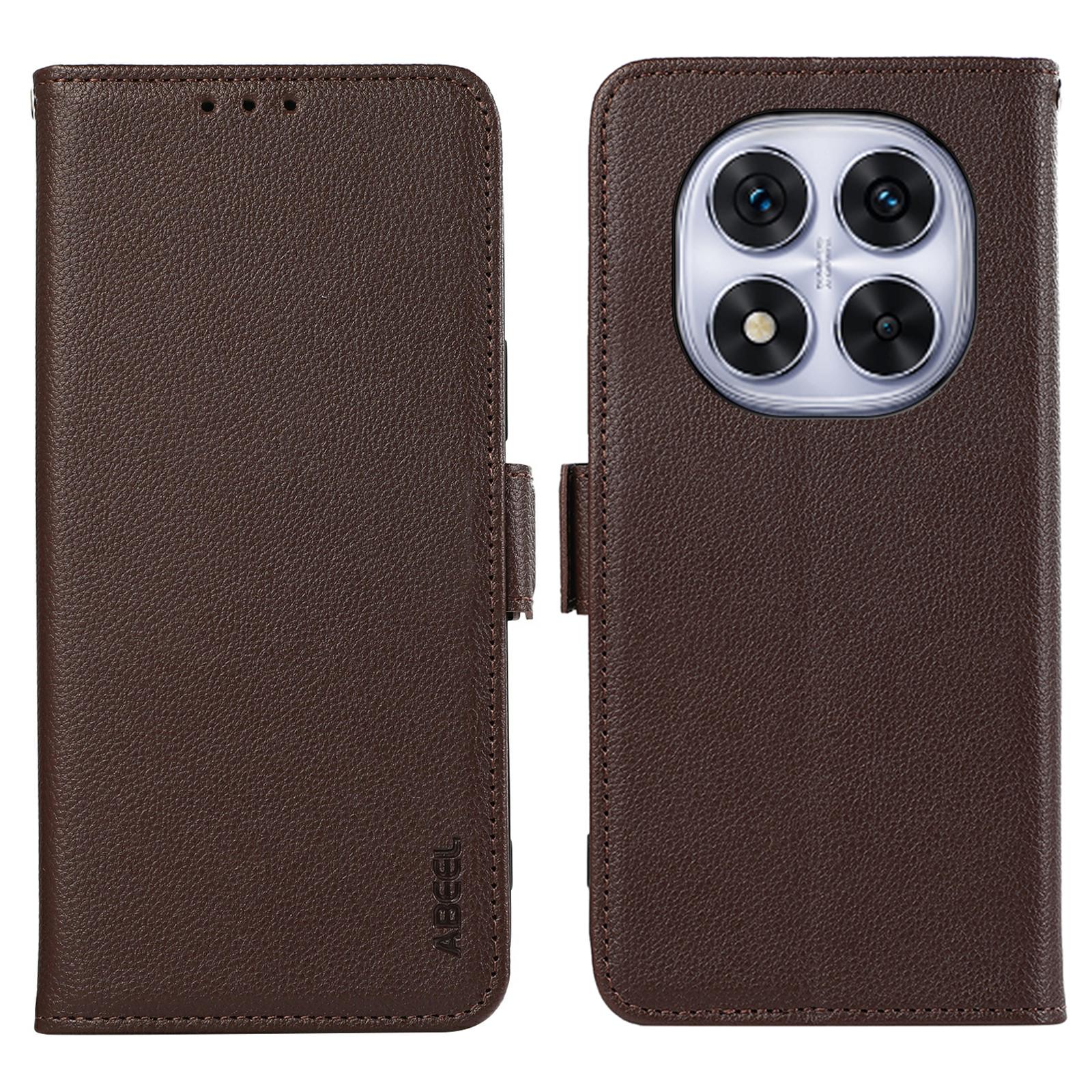 

ABEEL For Xiaomi Redmi Note 14 Pro 4G Case Litchi Texture Leather RFID Blocking Phone Cover C