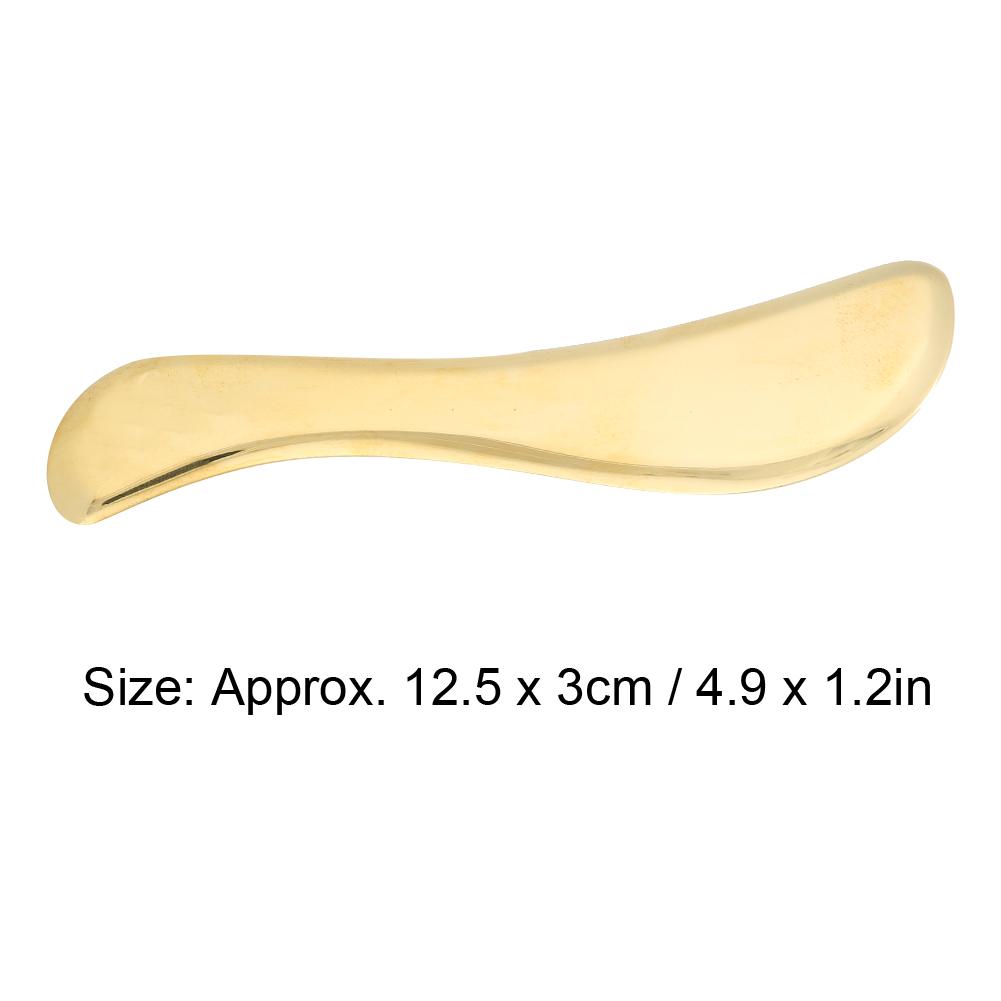 Brass Scraping Board Massager Fascia Acupoint Massage Muscle Pain Relief Gua Sha Tool