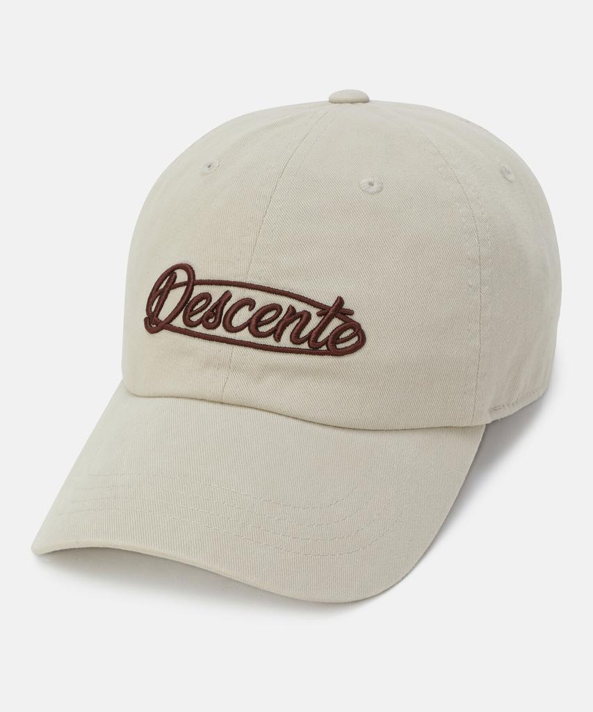 DESCENTE Classic Wording Ball Cap Beige Sr123Ucp1G