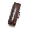 Lizard Leather Stamp Case for 10.5-12.0 Mm Stamps, G-46 Dark Brown