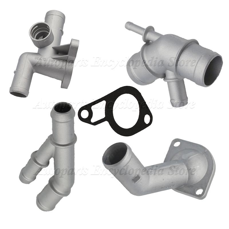 Car Aluminum Coolant Flange Upgrade Kit Engine Coolant Replacement A Set 06A121132A For MK4 1.8T TT Auto Accessories