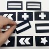 Reflective Embroidery Patches Stars Arrow Diy Accessory Clothes Bags Stickers Heat Press Appliqued Diy Sewing Crafts Applique