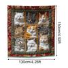 Throw Blanket Cat Lover's Plush Fleece Throw Blanket for Sofa Naps Office Breaks  Christmas DecorCozy Cat Lover's Plush Fleec
