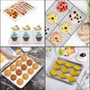 Nonstick Baking Sheet with Cooling Rack Set Stainless Steel Pizza Barbecue Shelf  Kitchen