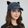 Fashion Cute Ear Cat Ears Caps Breathable Unisex Baseball Cap Peaked Cap Women